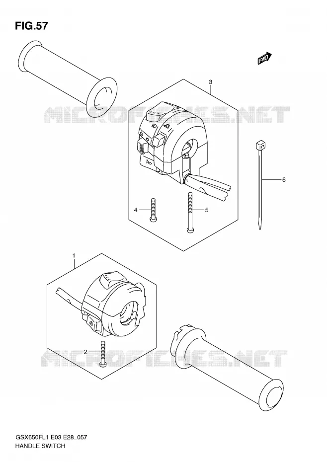 SWITCHES Suzuki MOTO 650 GSX-F 2011  GSX650FL1(E3/E28)