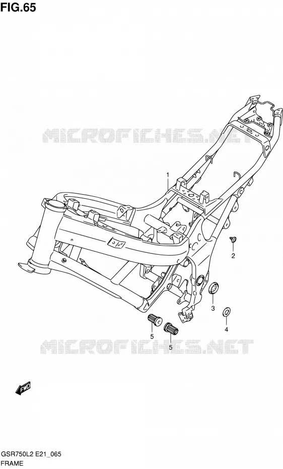 FRAME Suzuki MOTO 750 GSR 2012  GSR750L2(E24)