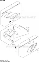 FUEL TANK SIDE COVER for Suzuki GSR 750 2013