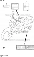 LABEL (GSR750AL3 E21) for Suzuki GSR 750 2013