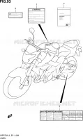LABEL (GSR750L3 E21) for Suzuki GSR 750 2013