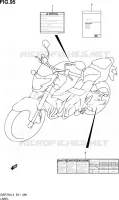 LABEL (GSR750UEL3 E21) for Suzuki GSR 750 2013
