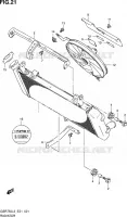 RADIATOR (GSR750AL3 E21) for Suzuki GSR 750 2013