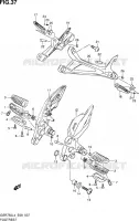 FOOTREST for Suzuki GSR 750 2014