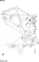 RADIATOR HOSE   EXPANSION TANK for Suzuki GSR 750 2014