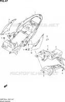 REAR FEDNER for Suzuki GSR 750 2014
