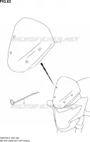 WINDSCREEN (OPTIONAL) for Suzuki GSR 750 2014