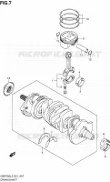 CRANKSHAFT for Suzuki GSR 750 2012