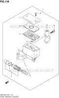 FR. MASTER CYLINDER for Suzuki GSR 750 2012