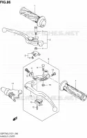 HANDGRIPS   LEVERS  for Suzuki GSR 750 2012