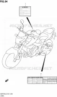 LABEL (GSR750L2 E24) for Suzuki GSR 750 2012