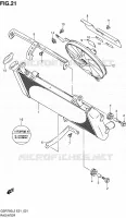 RADIATOR (GSR750AL2 E21) for Suzuki GSR 750 2012