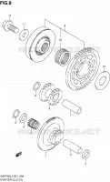STARTER MOTOR CLUTCH for Suzuki GSR 750 2012