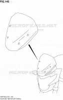WINDSCREEN (OPTIONAL) for Suzuki GSR 750 2012