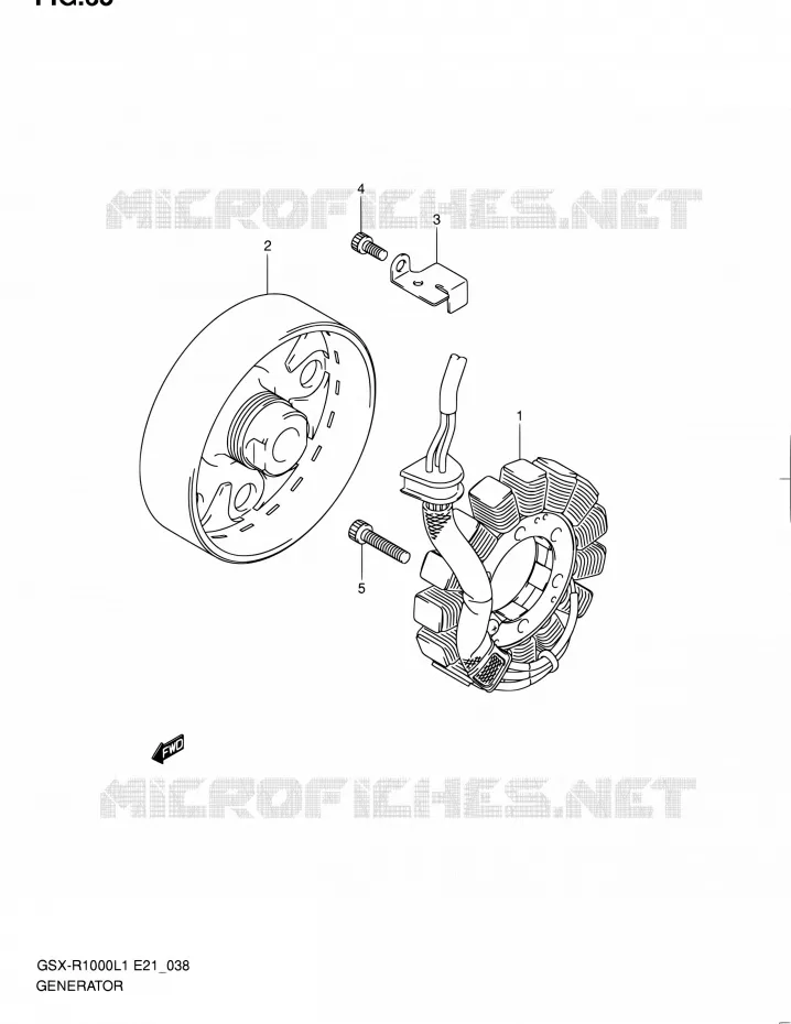 ALTERNATOR Suzuki MOTO 1000 GSX-R 2011  GSX-R1000L1(E14)