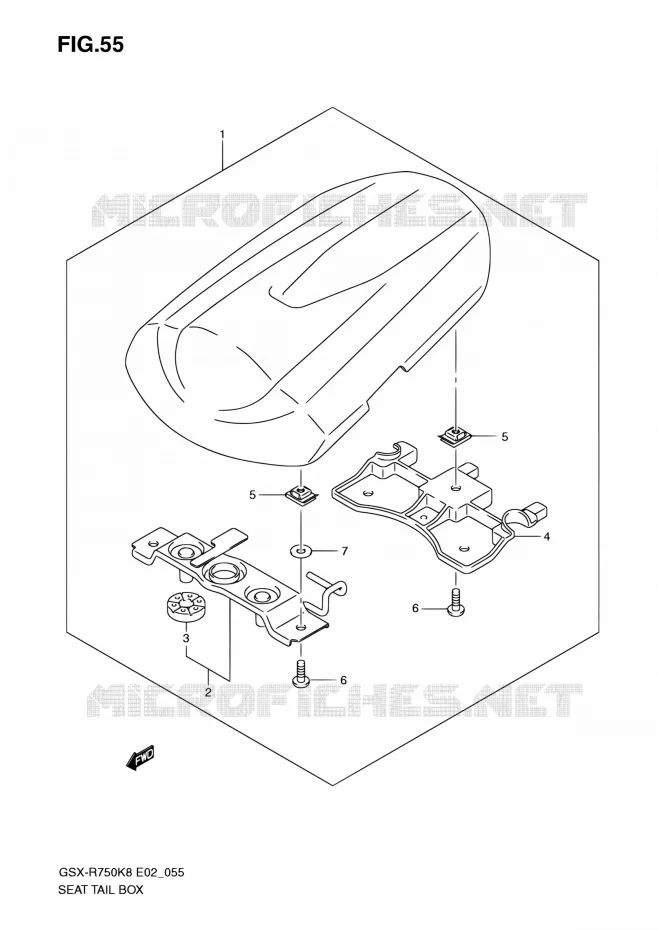 SEAT COWL Suzuki MOTO 750 GSX-R 2009  GSX-R750K9(E19)