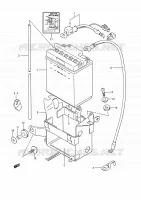BATTERY for Suzuki GSX-F 1100 1991