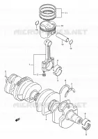 CRANKSHAFT for Suzuki GSX-F 1100 1991