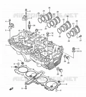 CYLINDER HEAD for Suzuki GSX-F 1100 1991