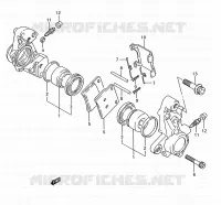 FR. CALIPERS (MODELE K/L/M/N) for Suzuki GSX-F 1100 1991