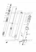 FRONT FORK (MODELE K/L/M/N/P) for Suzuki GSX-F 1100 1991