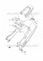 REAR COWLING (MODELE M/N/P) for Suzuki GSX-F 1100 1991