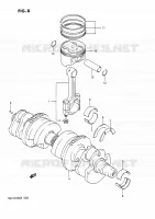 CRANKSHAFT for Suzuki GSX-G 1100 1992
