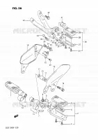 FOOTREST for Suzuki GSX-G 1100 1992