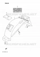REAR FEDNER for Suzuki GSX-G 1100 1992