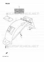 REAR FEDNER for Suzuki GSX-G 1100 1992