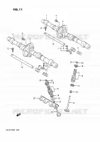 CAMSHAFT   VALVES for Suzuki GSX-G 1100 1993