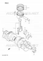 CRANKSHAFT for Suzuki GSX-G 1100 1993