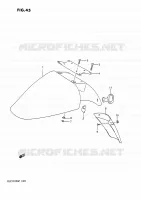 FRONT FENDER for Suzuki GSX-G 1100 1993