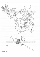 REAR WHEEL for Suzuki GSX-G 1100 1993