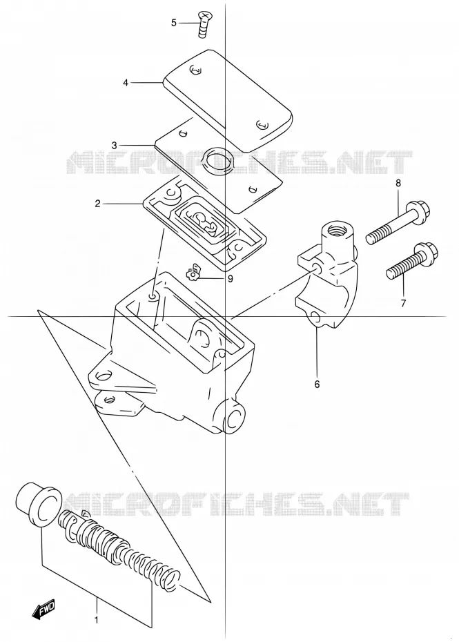 FR. MASTER CYLINDER Suzuki MOTO 1200 GSX 2001  GSX1200K1