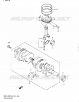 CRANKSHAFT for Suzuki GSX-F 1250 2011