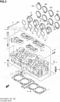 CYLINDER HEAD for Suzuki GSX-F 1250 2011