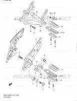 FOOTREST for Suzuki GSX-F 1250 2011