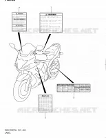 LABEL (GSX1250FAL1 E24) for Suzuki GSX-F 1250 2011