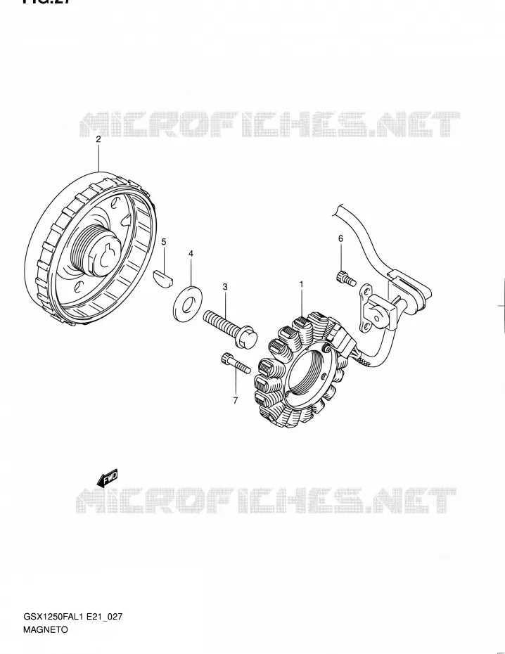 MAGNE TO Suzuki MOTO 1250 GSX-F 2011  GSX1250FAL1(E24)