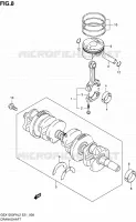 CRANKSHAFT for Suzuki GSX-F 1250 2012