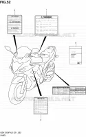 LABEL (GSX1250FAL2 E21) for Suzuki GSX-F 1250 2012
