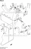 RADIATOR HOSE   EXPANSION TANK for Suzuki GSX-F 1250 2012
