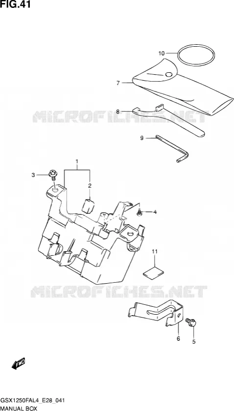 TOOL BOX Suzuki MOTO 1250 GSX-F 2014  GSX1250FA L4 (E03,E28,E33)