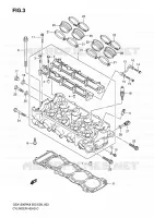 CYLINDER HEAD for Suzuki HAYABUSA 1300 2008