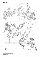 FOOTREST for Suzuki HAYABUSA 1300 2008