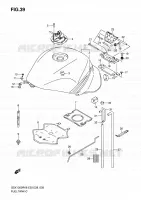 FUEL TANK (MODEL K8) for Suzuki HAYABUSA 1300 2008