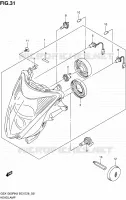 HEAD LAMP for Suzuki HAYABUSA 1300 2008