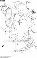 LOWER FAIRING (MODEL K8) for Suzuki HAYABUSA 1300 2008