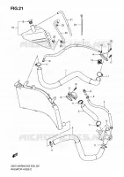 RADIATOR HOSE   EXPANSION TANK for Suzuki HAYABUSA 1300 2008